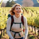 limiting beliefs - woman walking through vineyard in the spring