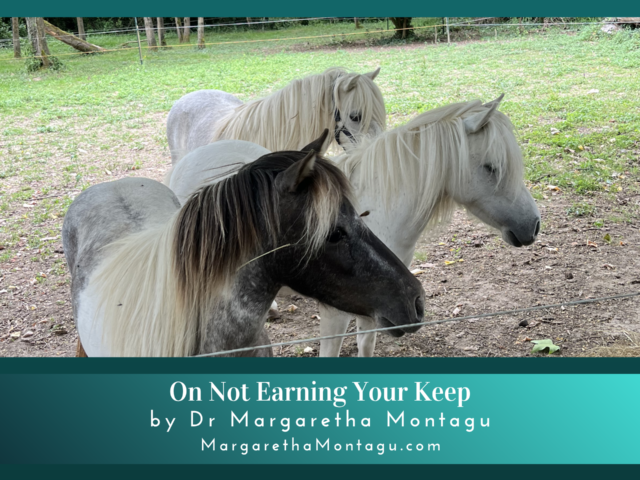 On Not Earning Your Keep